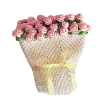 Knitted Blanket Flower Throw – Soft & Cozy Decorative Blanket